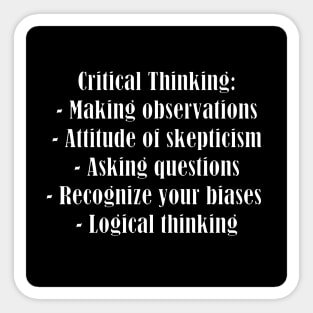 Critical Thinking Sticker